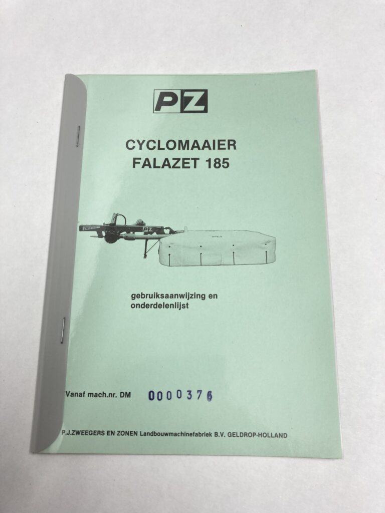 PZ schijvenmaaier Falazet 185 handleiding