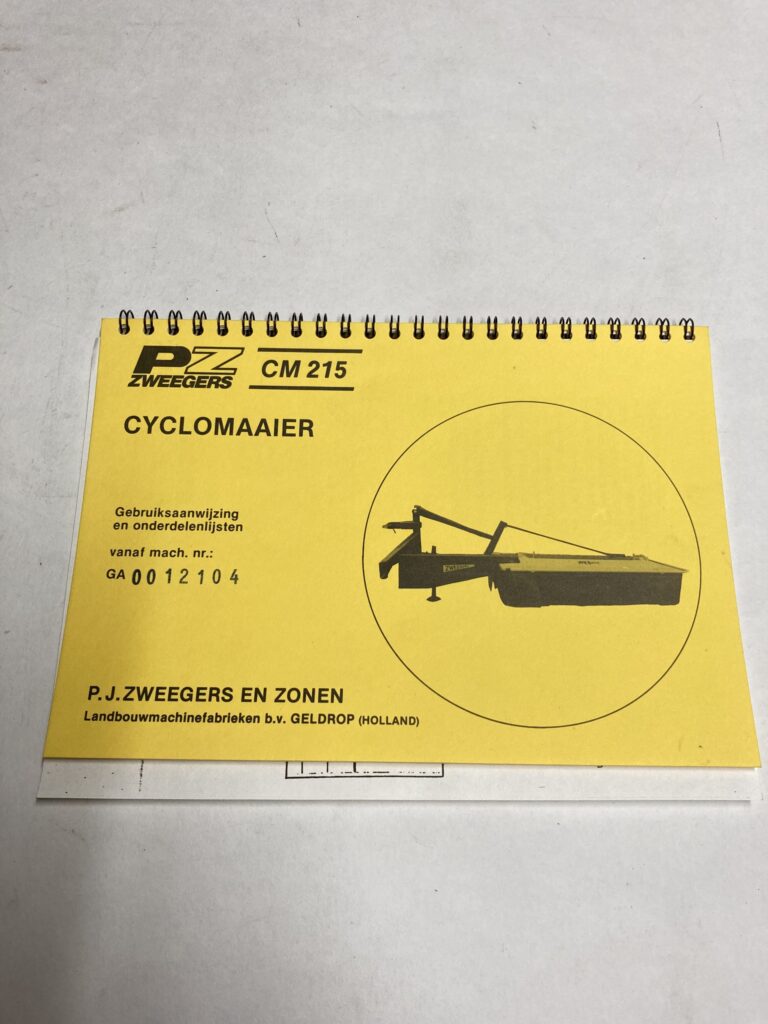 PZ cyclomaaier 215 handleiding