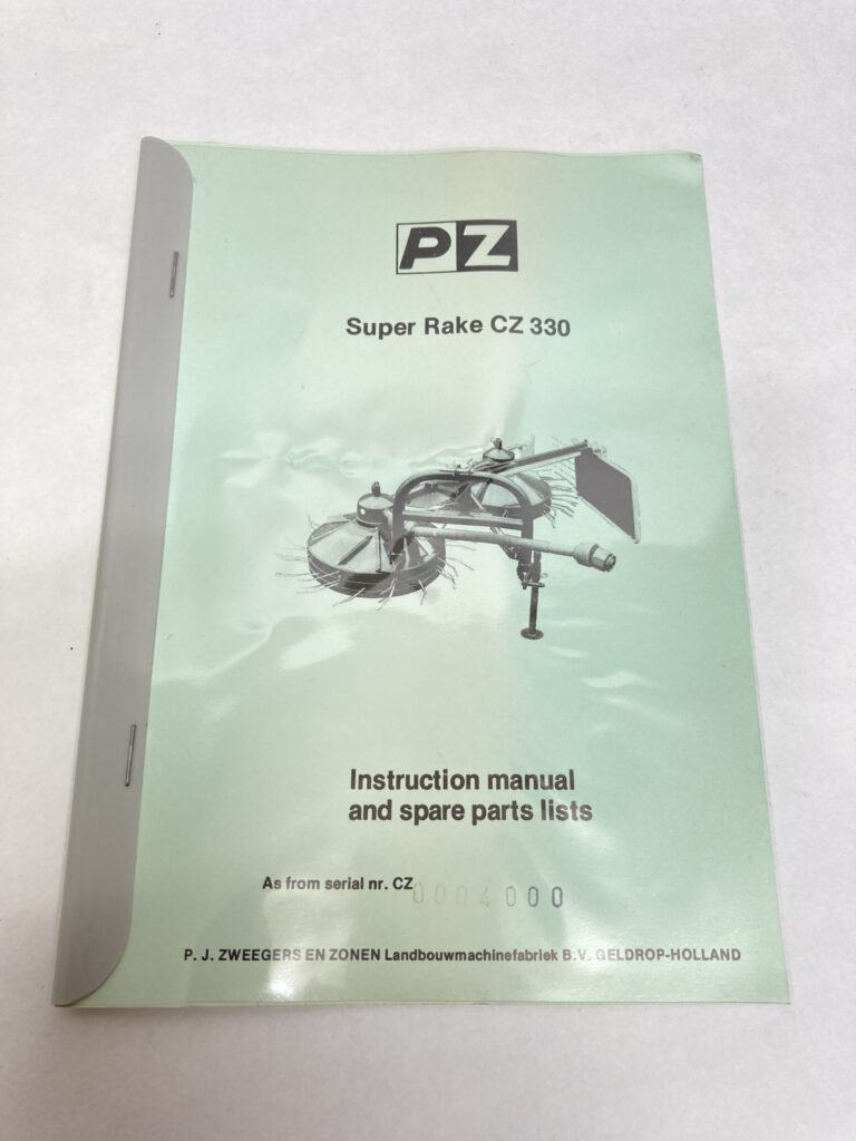 PZ CZ330 handleiding Engels