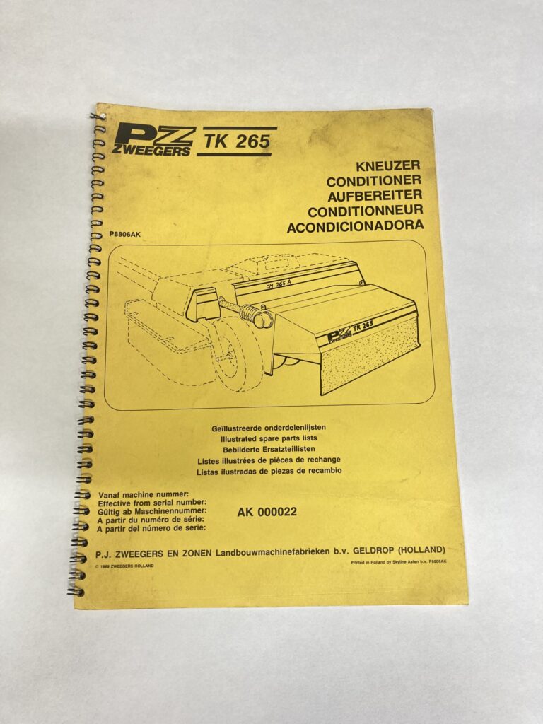 PZ Kneuzer TK 265 handleiding