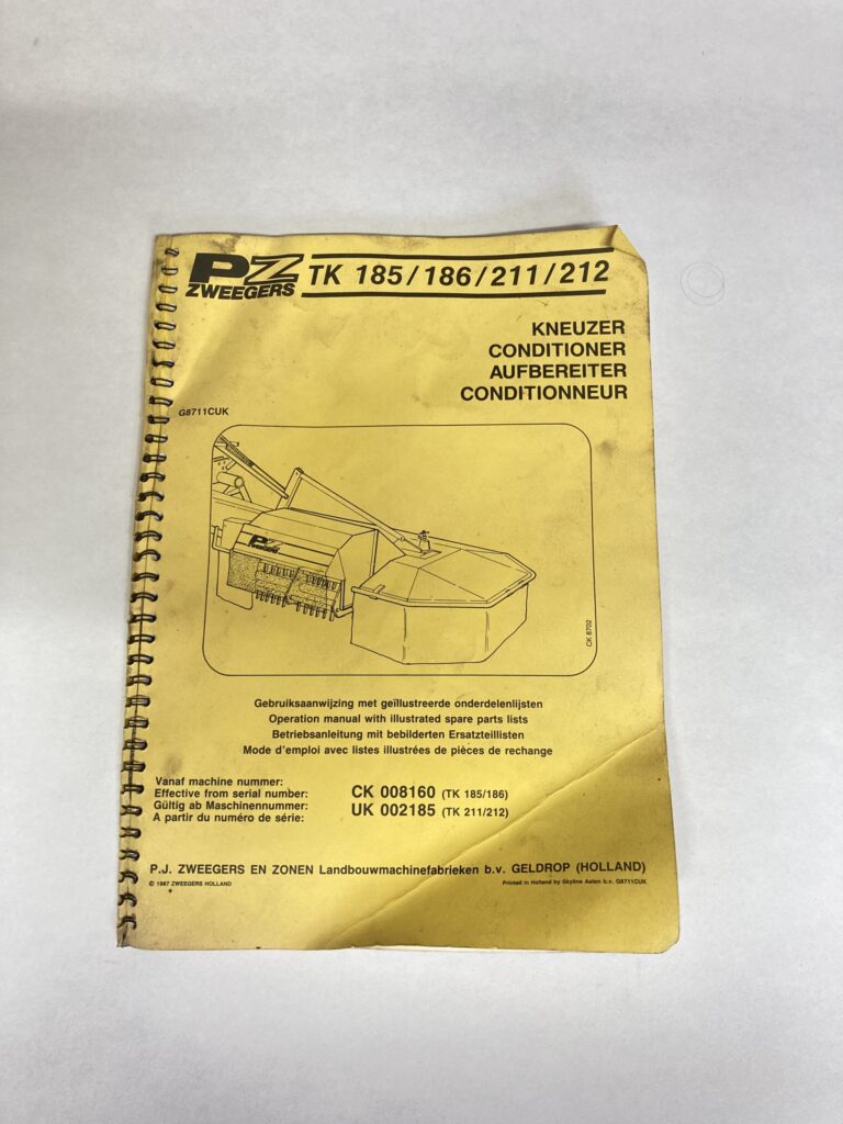 PZ Kneuzer TK 185/186/211/212 handleiding