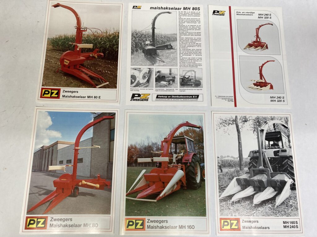 Set folders PZ Maishakselaars 6 stuks New-Old-Stock