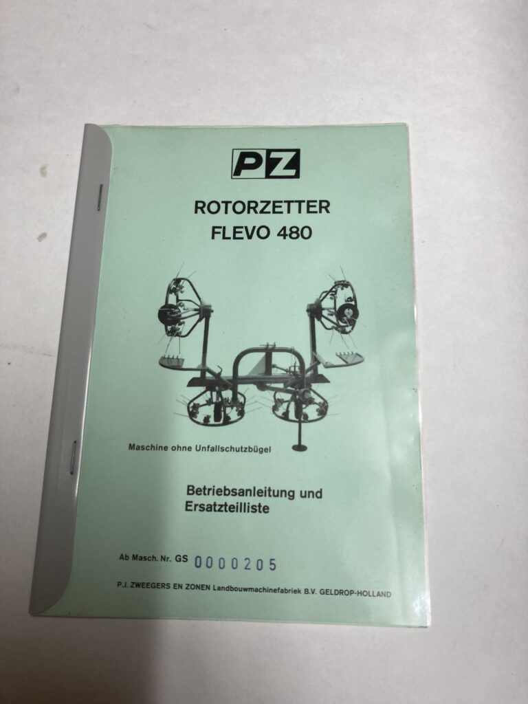 PZ Flevo 480 handleiding Duits