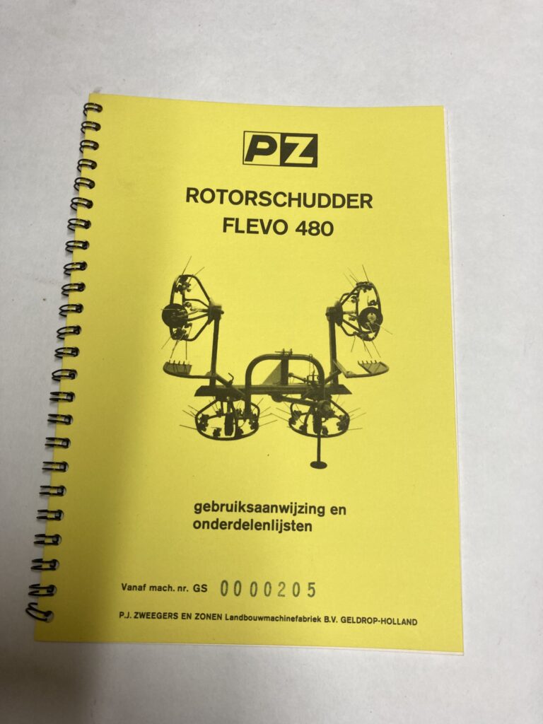 PZ Flevo 480 handleiding