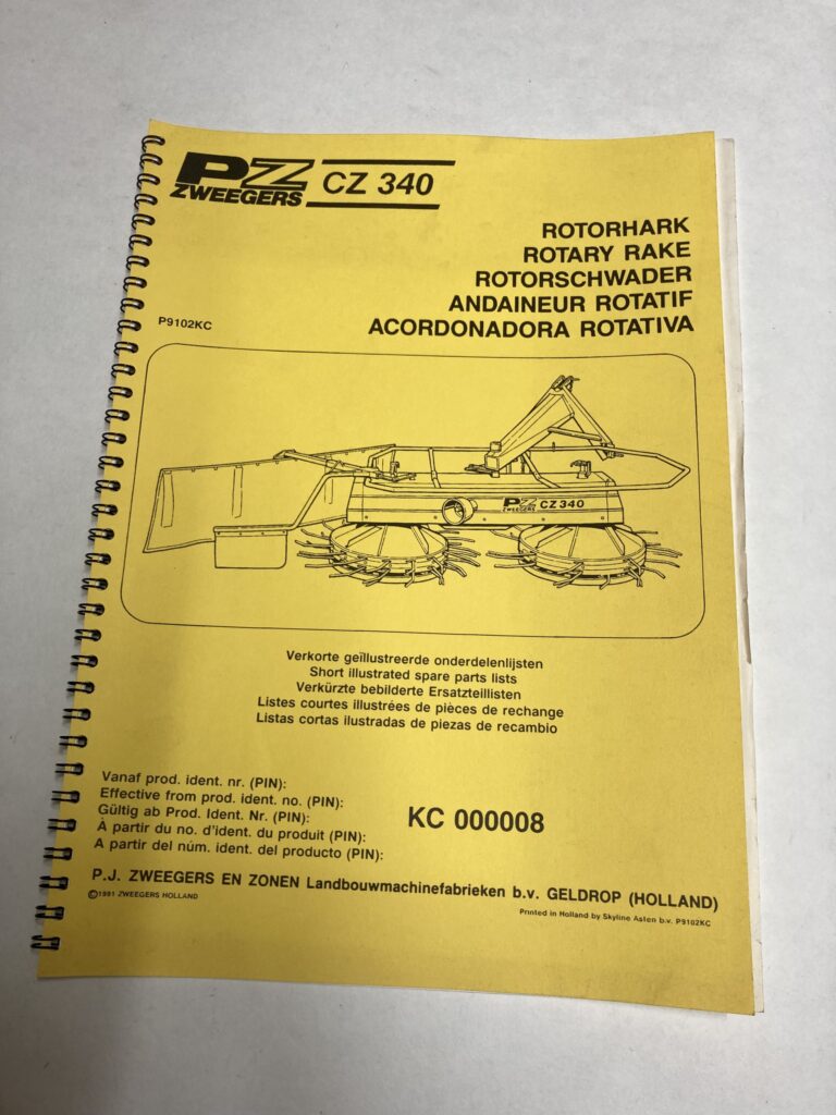 PZ hark CZ340 handleiding