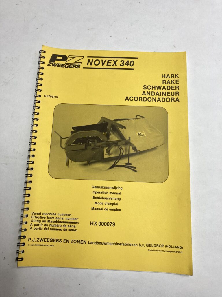 PZ Novex 340 handleiding
