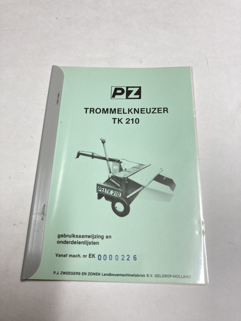 PZ Kneuzer TK210 handleiding
