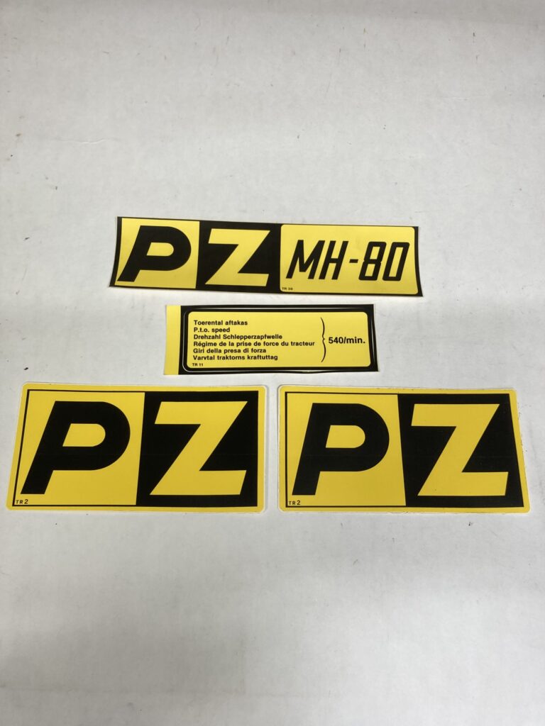 PZ MH80 stickers New-Old-Stock