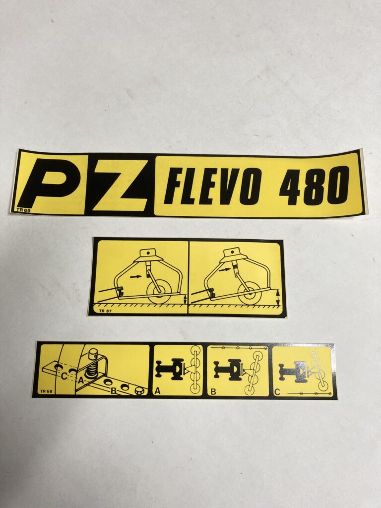 PZ Flevo 480 stickers New-Old-Stock