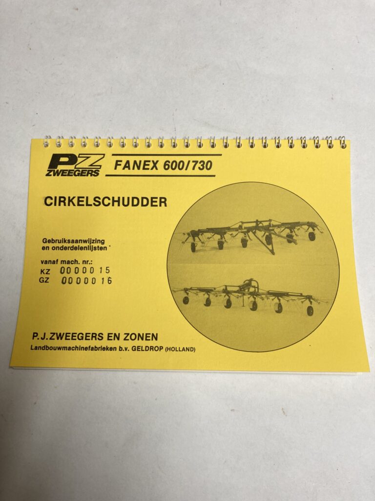 PZ Fanex 600/730 handleiding vanaf KZ0000015