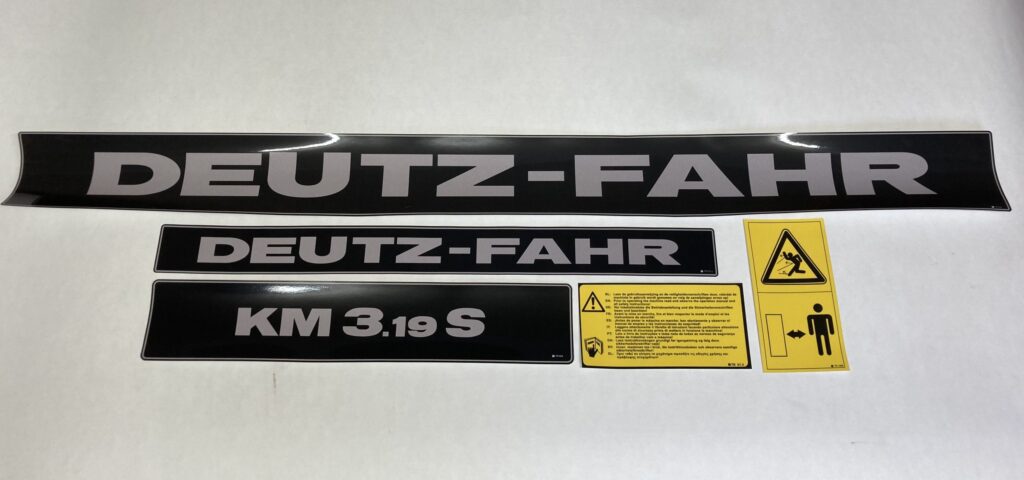 Deutz Fahr cyclomaaier KM 3.19S stickerset