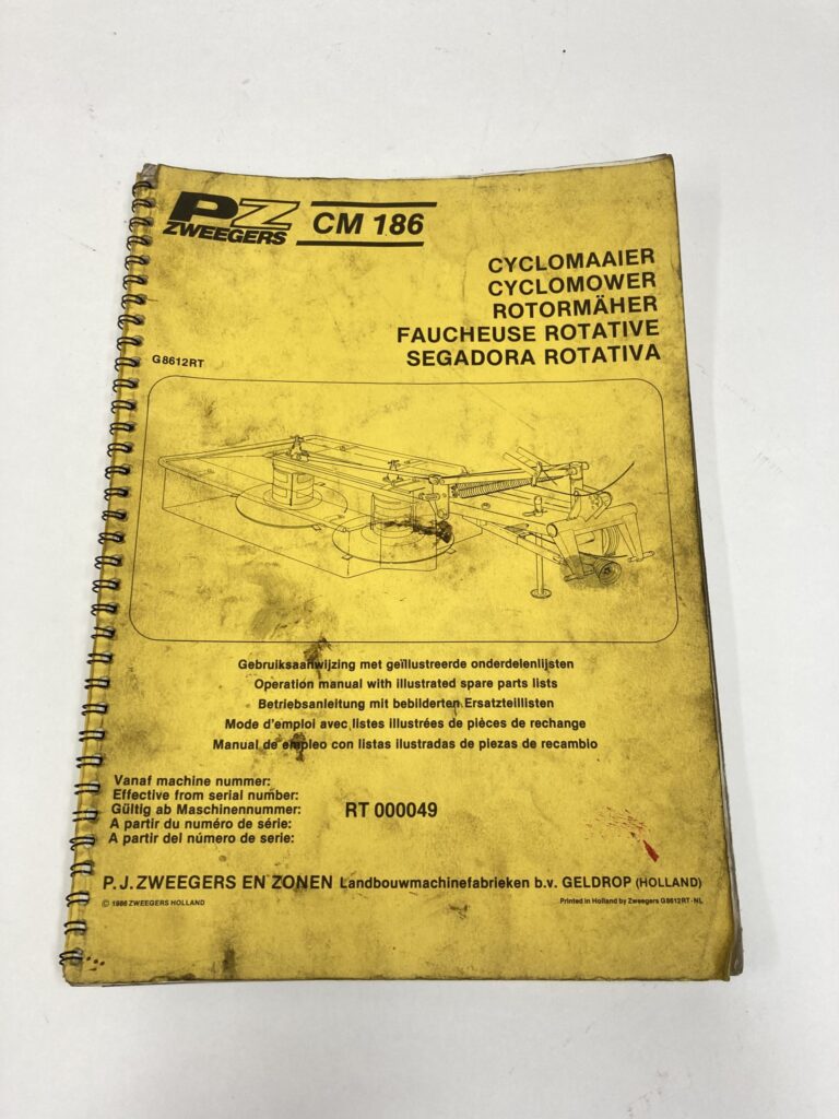 PZ cyclomaaier 186 handleiding