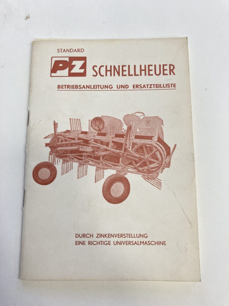 PZ Standaard Snelhooier handleiding Duits