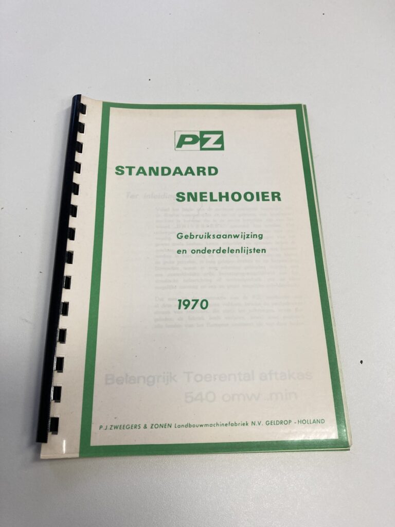 PZ Standaard Snelhooier handleiding