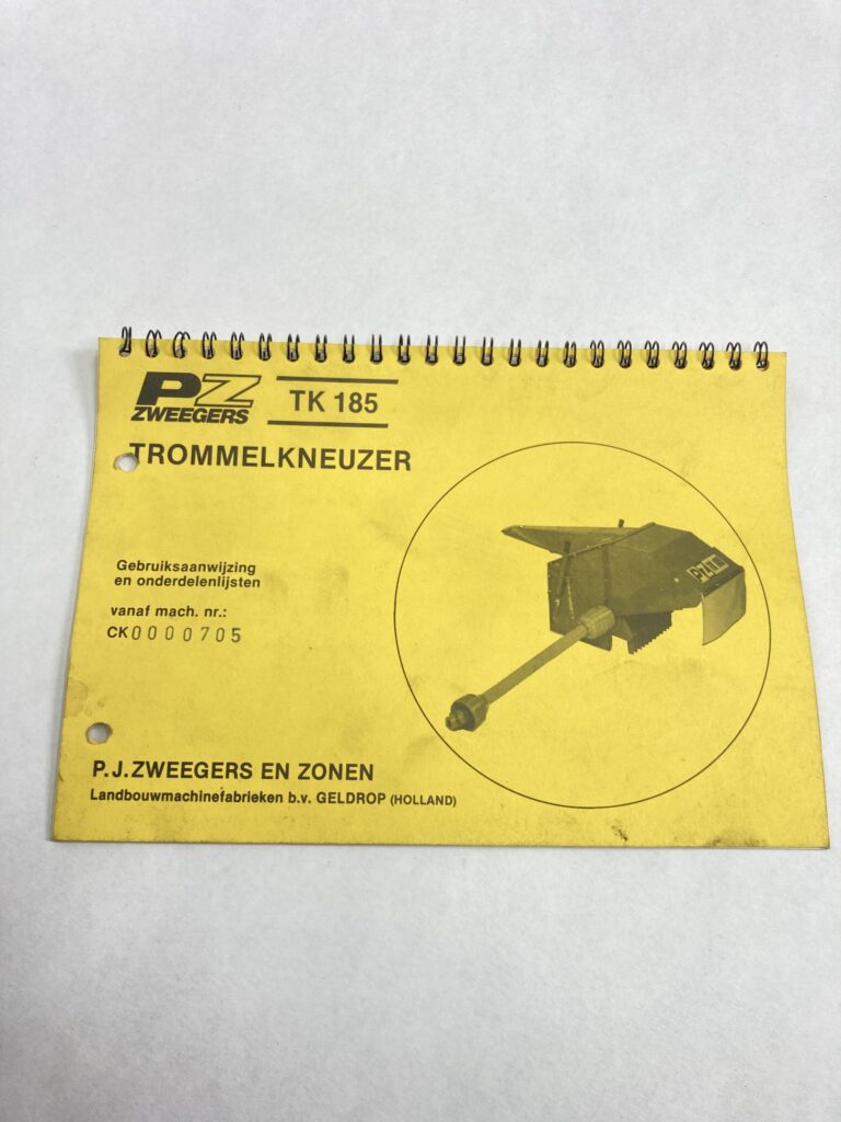 PZ Kneuzer TK 185 handleiding