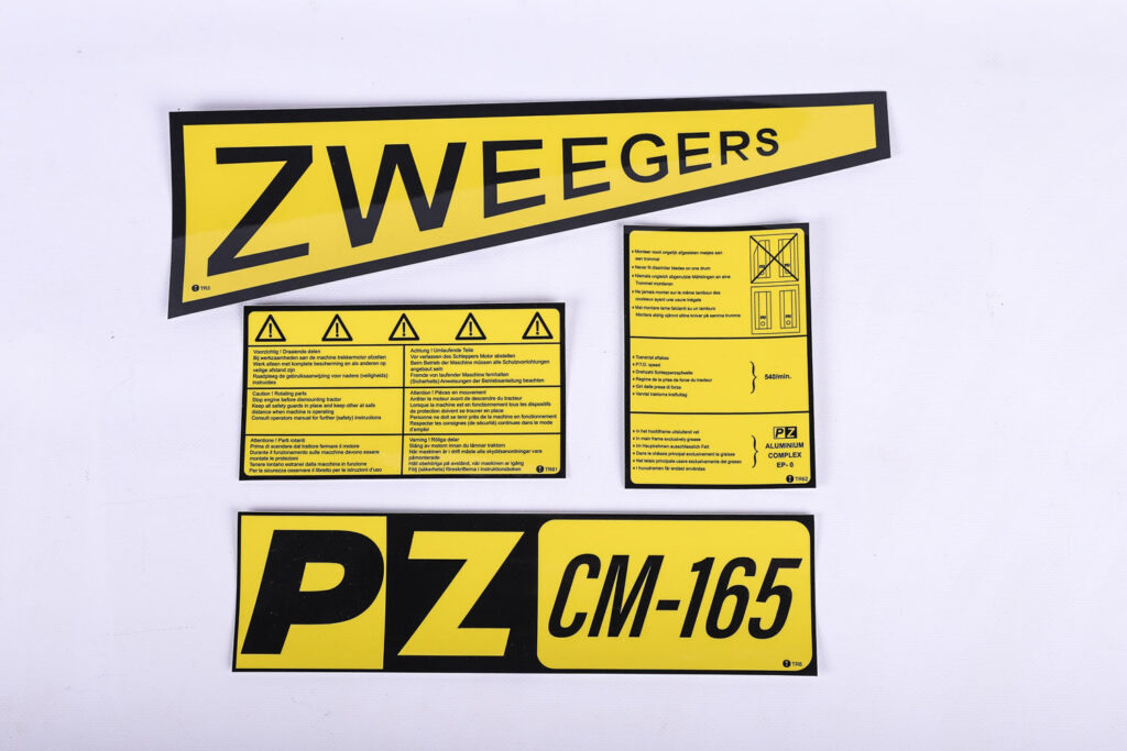 PZ Cyclomaaier 165 stickerset (eerste model)