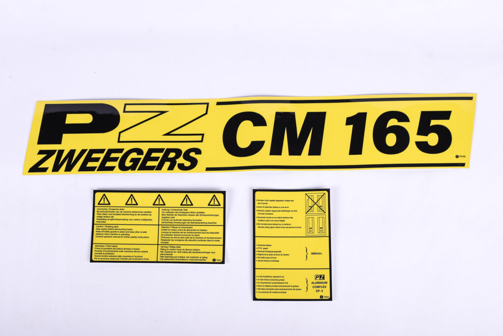 PZ Cyclomaaier 165 stickerset (latere model)