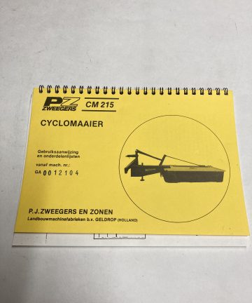 PZ cyclomaaier 215 handleiding