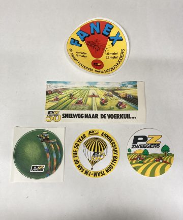 Promotie sticker PZ Zweegers 5 stuks