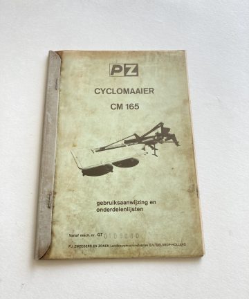 PZ cyclomaaier 165 handleiding
