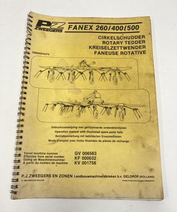 Handleiding PZ Fanex 260/400/500
